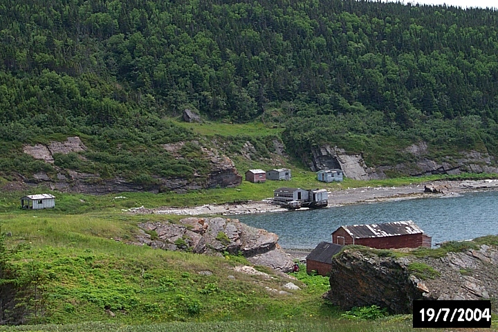 A few fishing stages and storage cabins still stand at Northeast Crouse. 